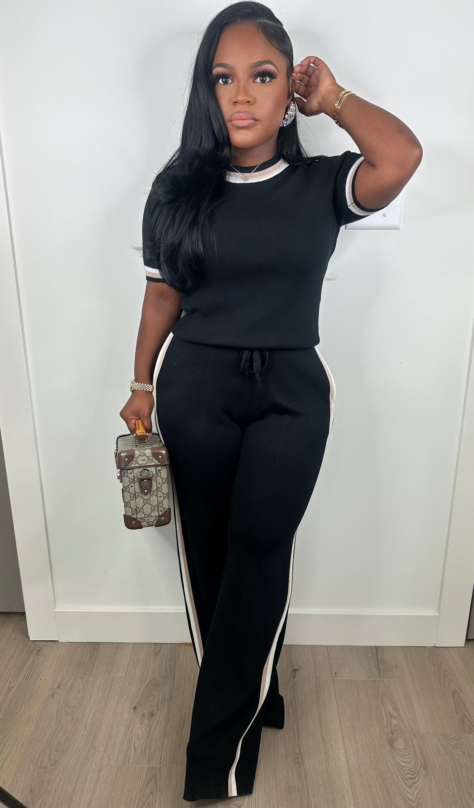 Stay ready luxe set (black)