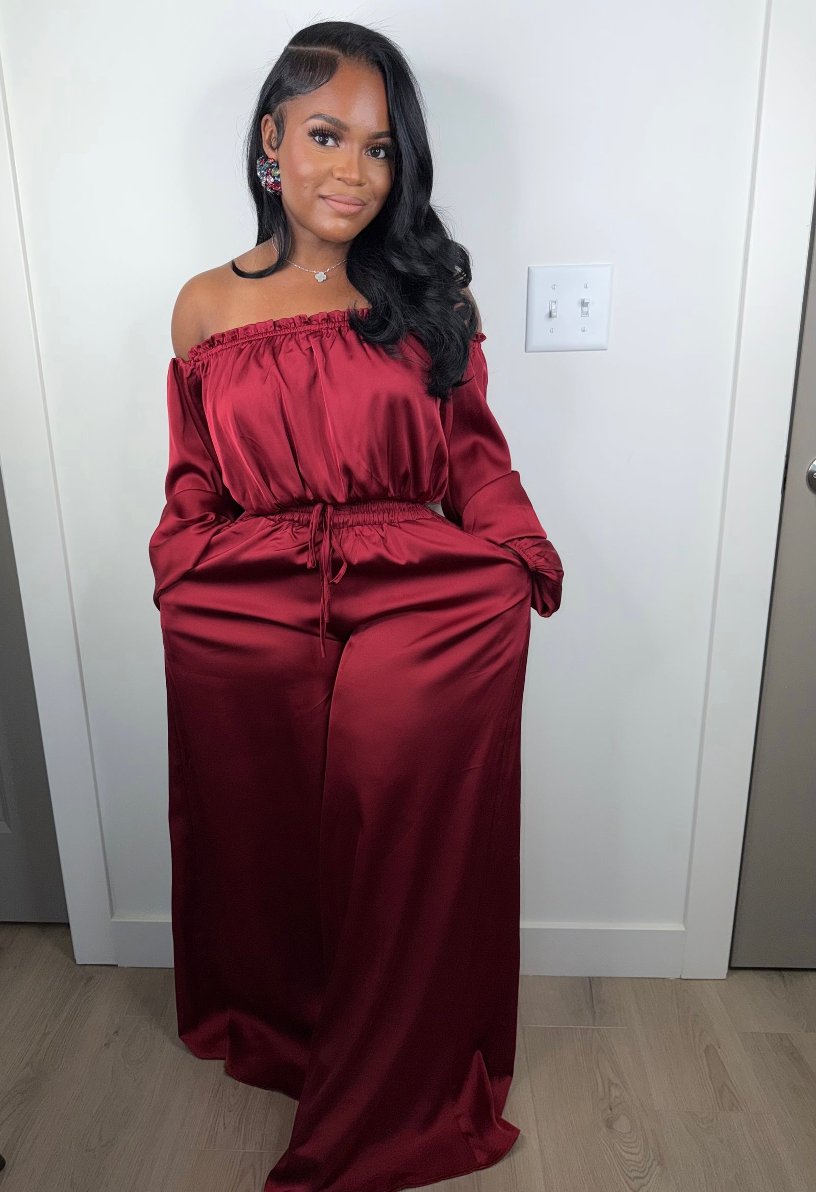 Wine & Silk Balloon Ensemble