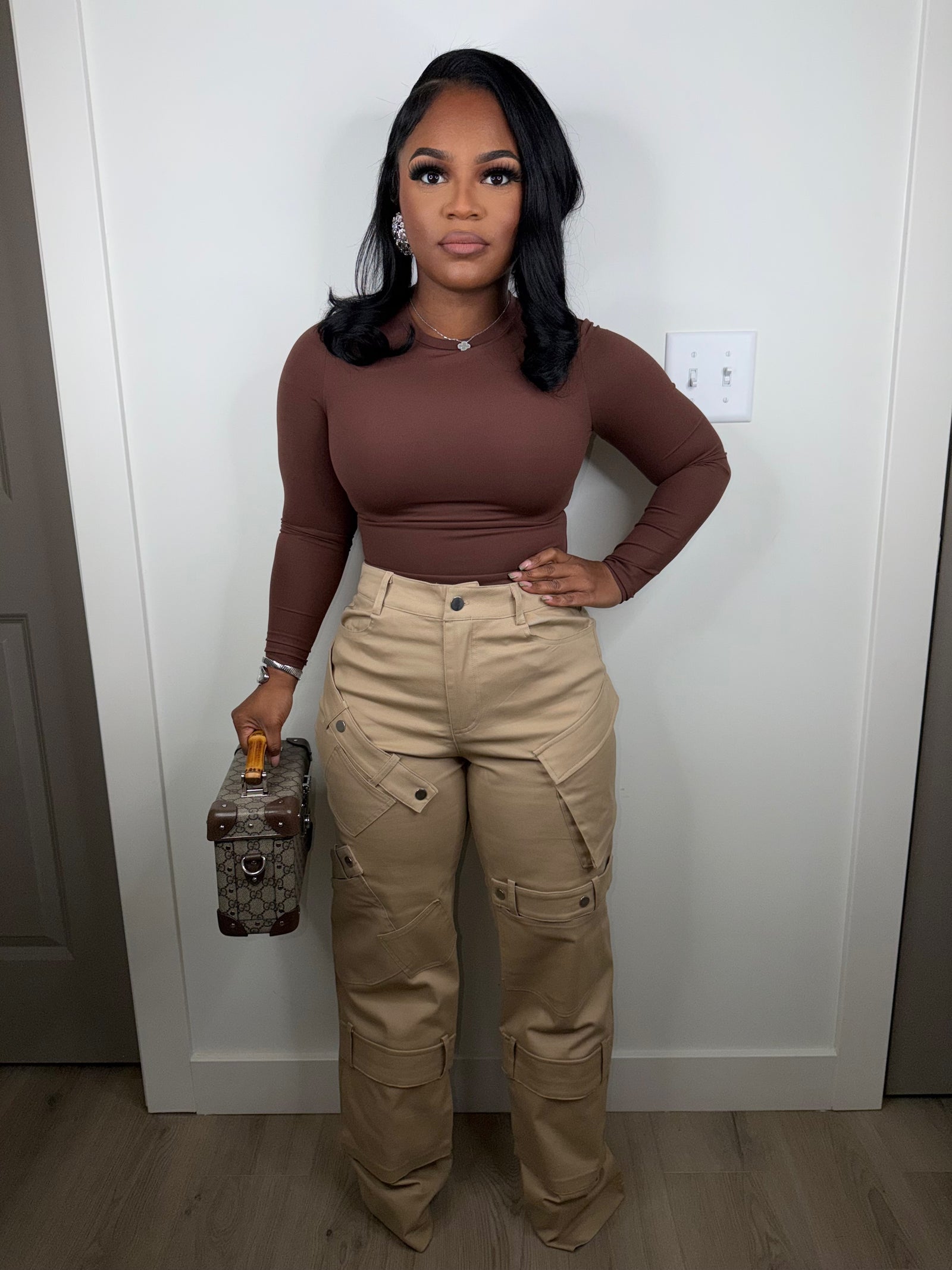 Baby come back to me pants (tan) (very stretchy)