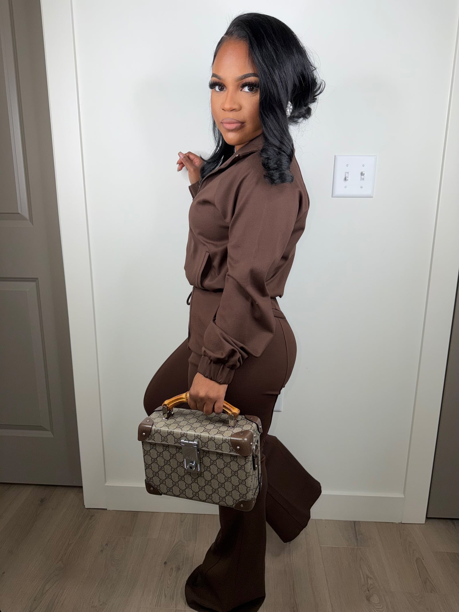 I deserve luxe set (brown) very stretchy