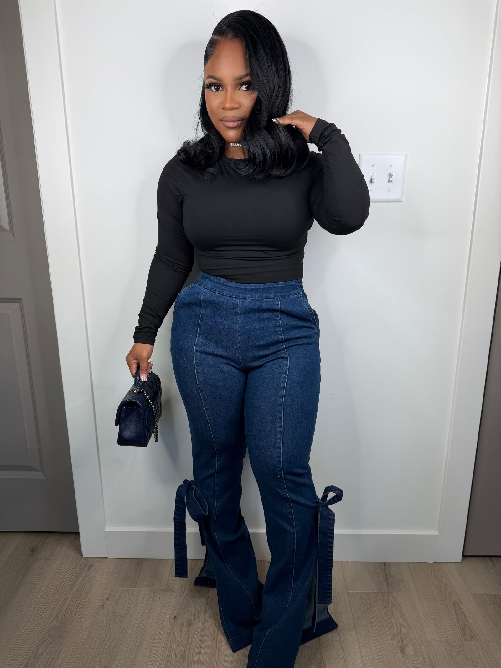 The Bow Edit Jean (stretchy)