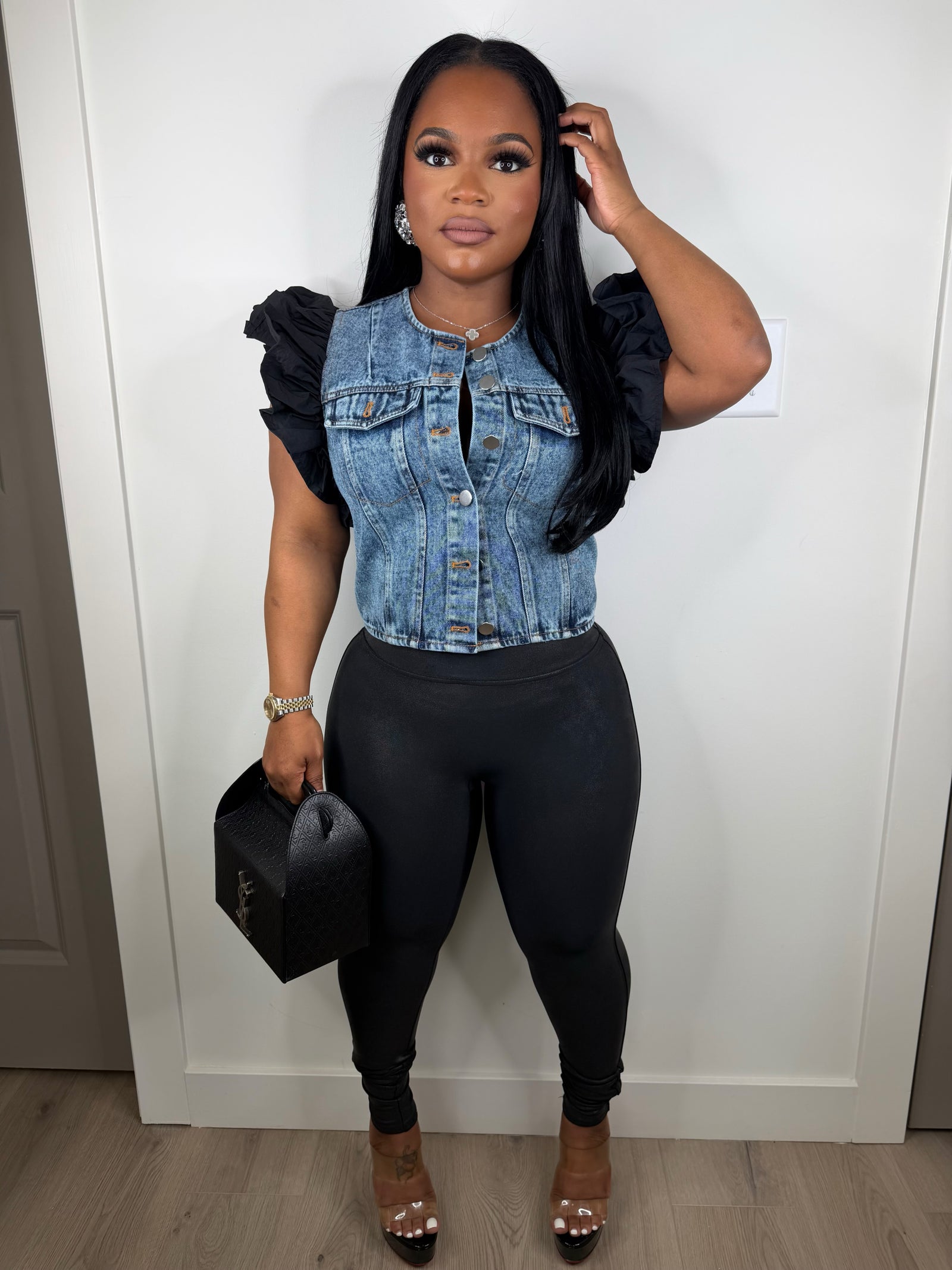 Oh you fancy denim luxe jacket