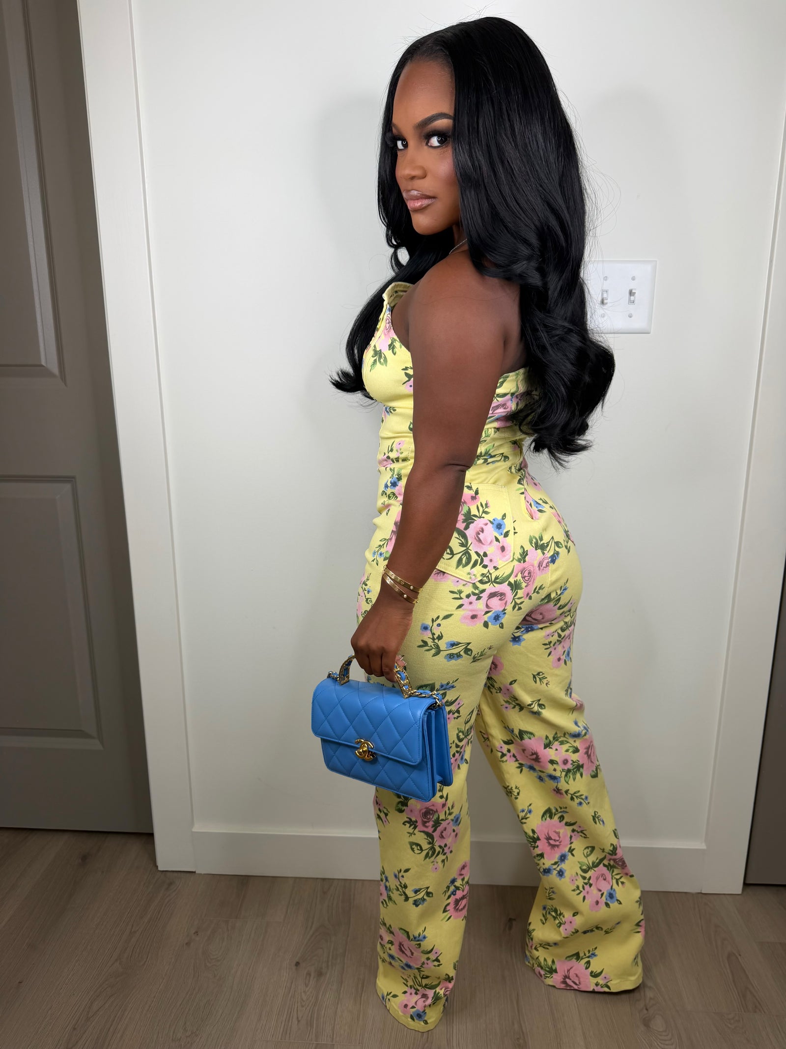 Shine Bright luxe jumpsuit very stretchy