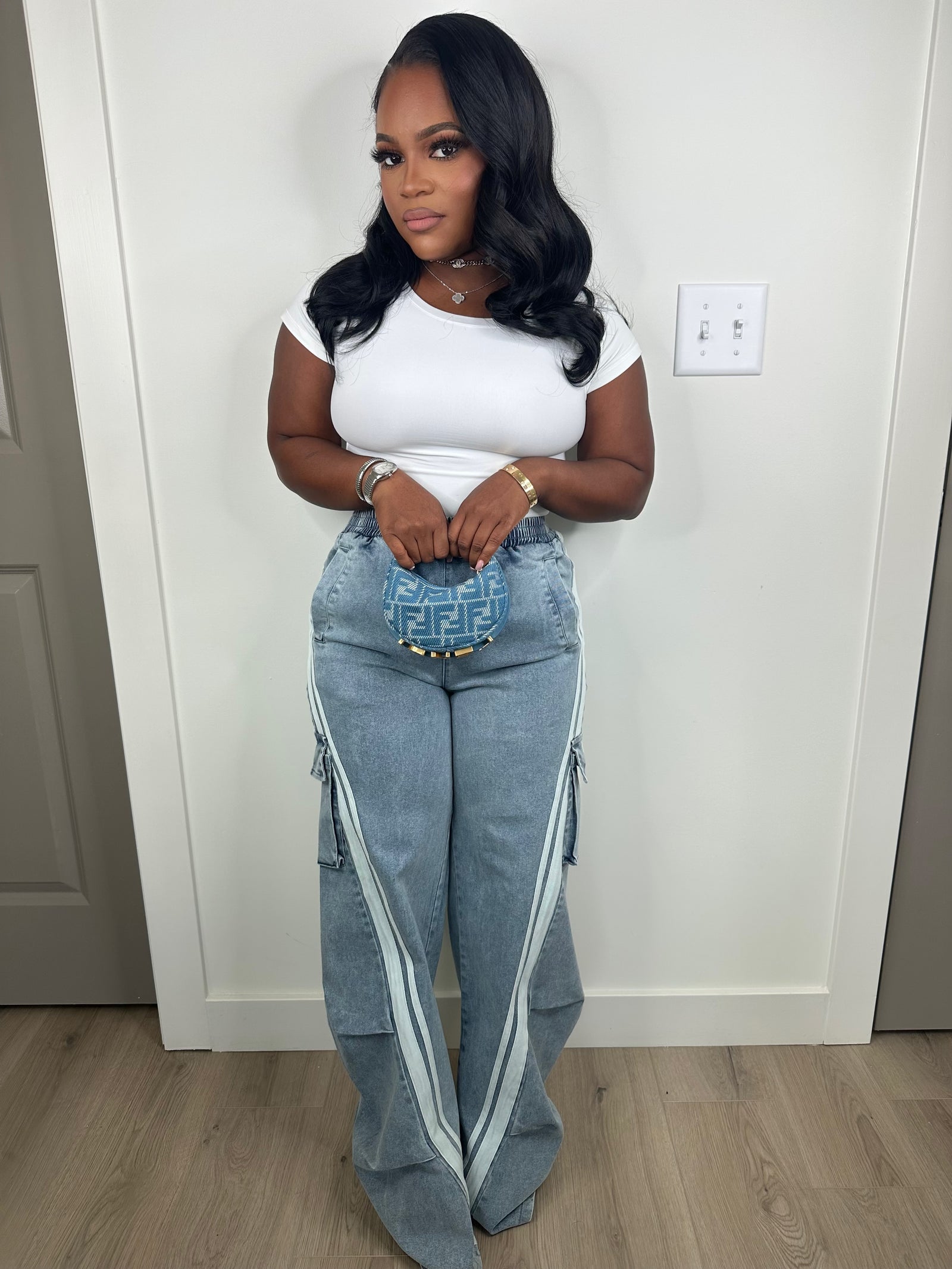 Track denim luxe jeans (stretchy)