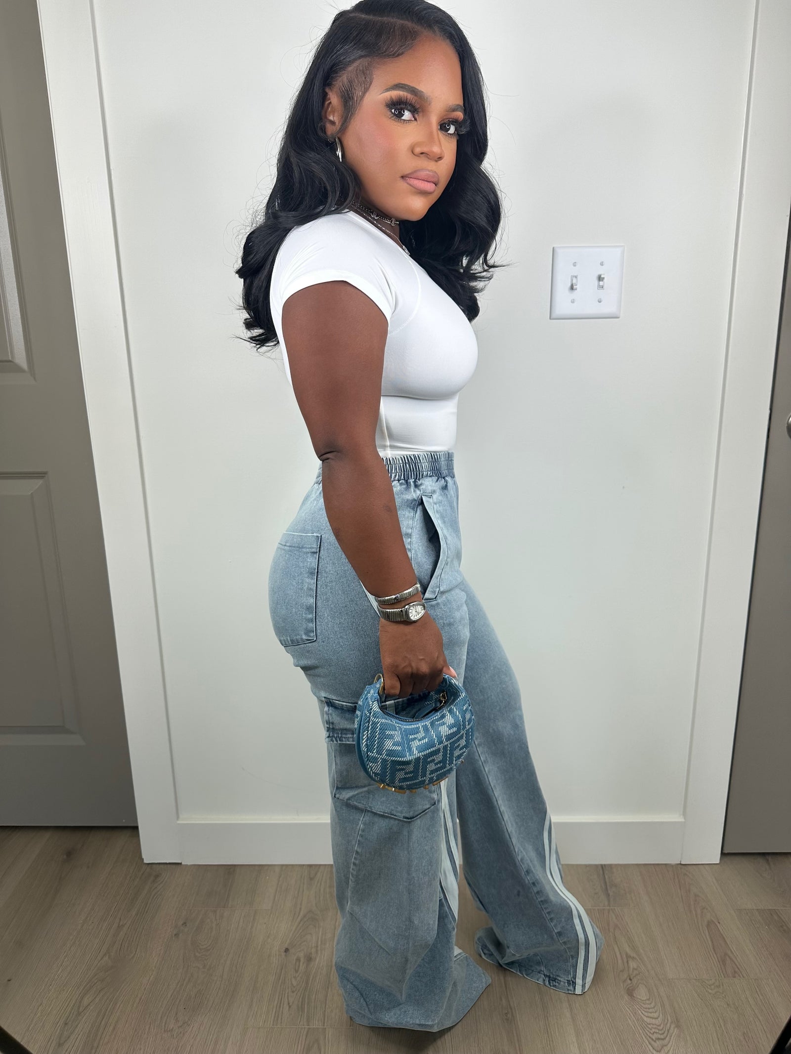 Track denim luxe jeans (stretchy)