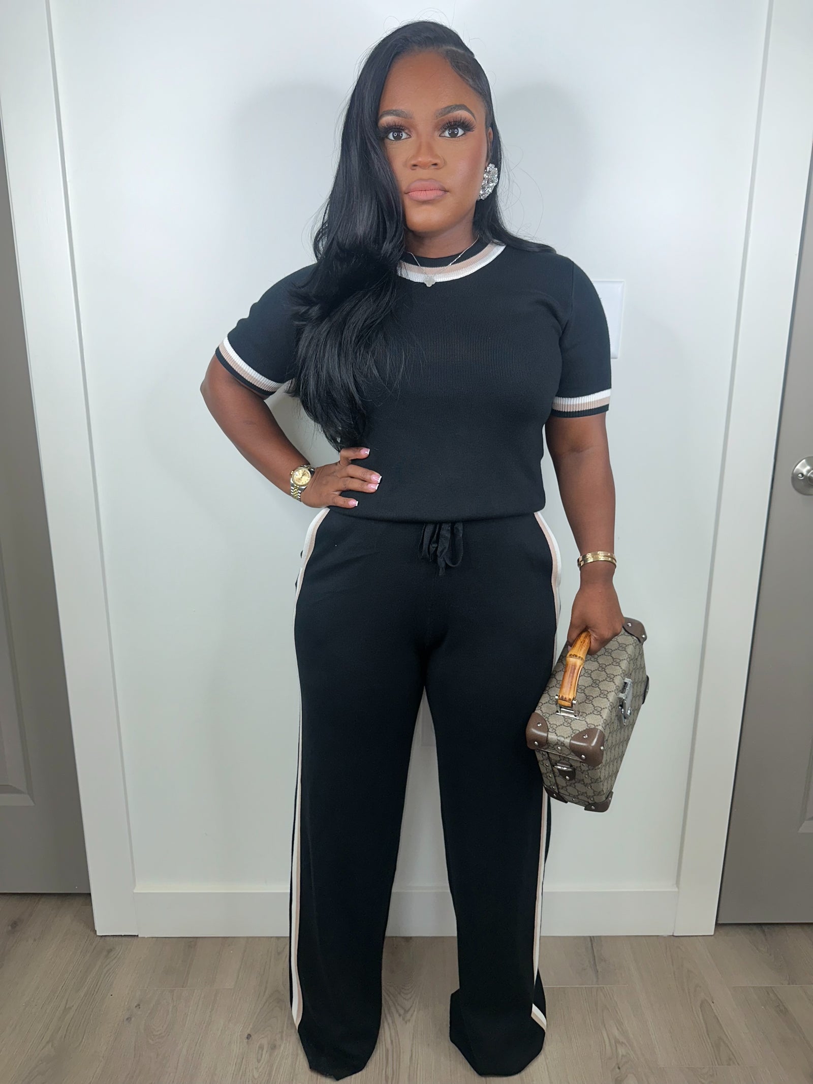 Stay ready luxe set (black)