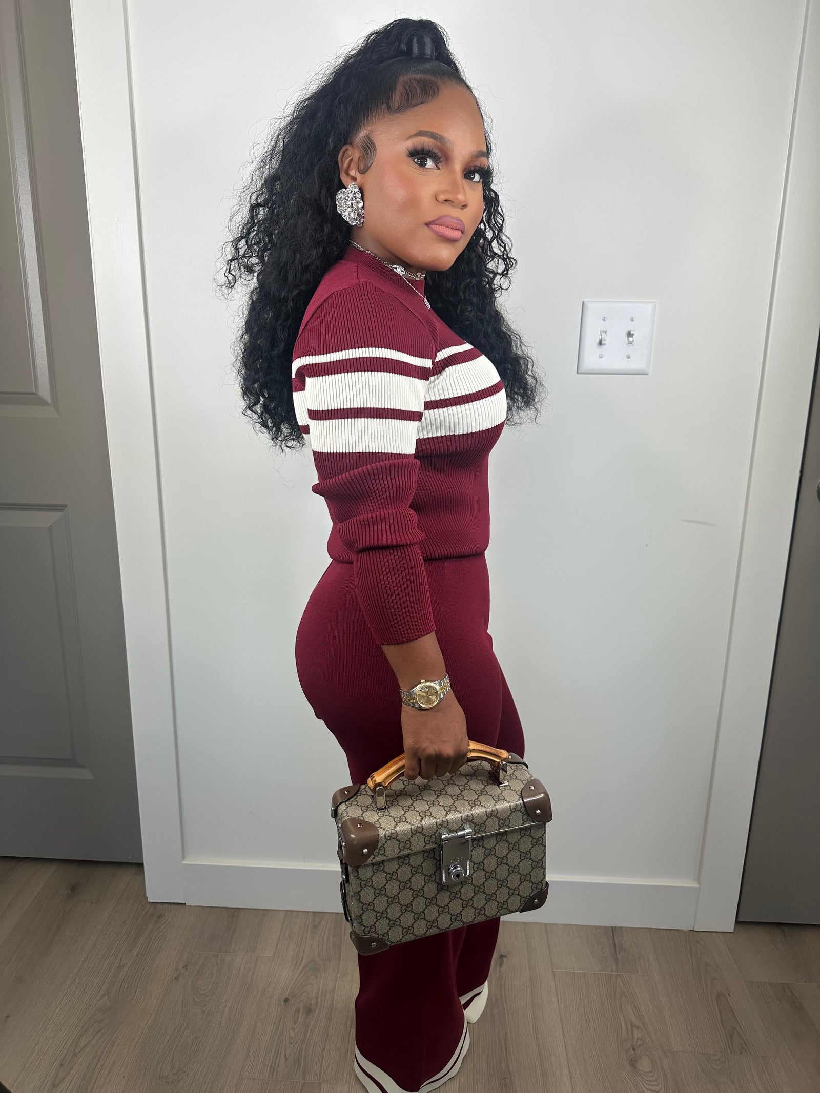 Pay the cost luxe set (burgundy)