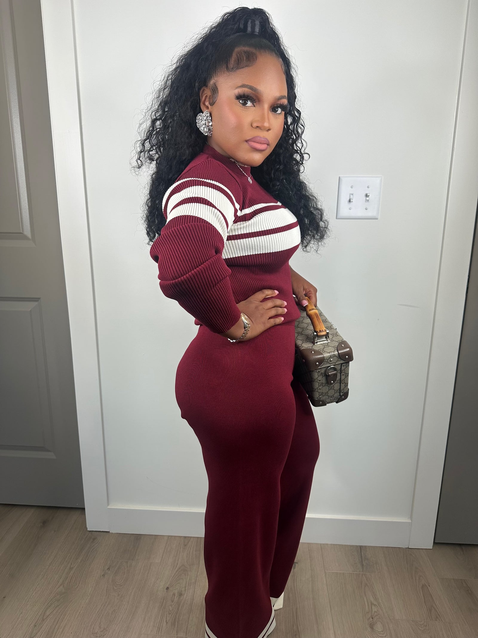 Pay the cost luxe set (burgundy)