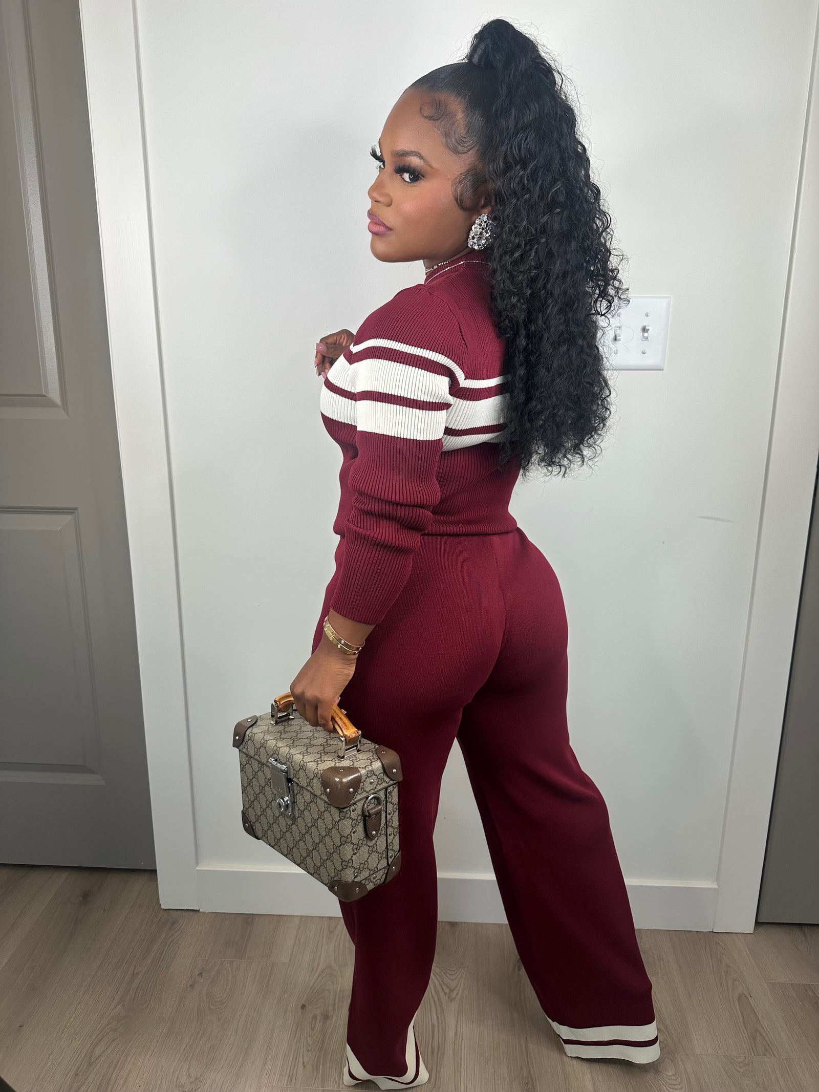 Pay the cost luxe set (burgundy)