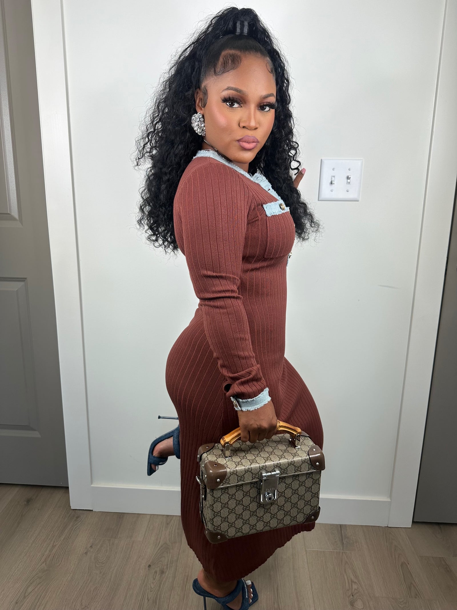 Thinking of you luxe dress (stretchy chocolate)