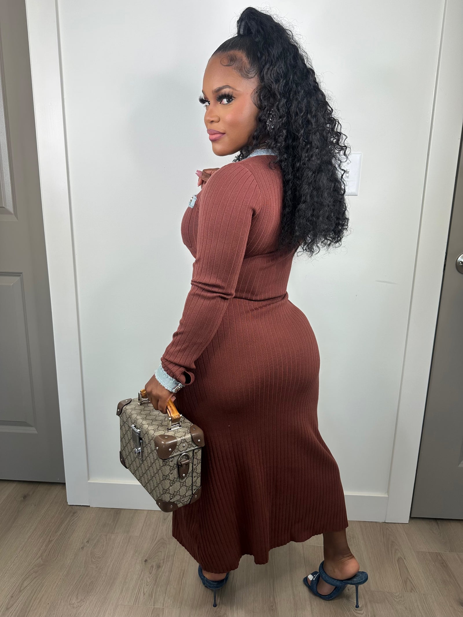 Thinking of you luxe dress (stretchy chocolate)