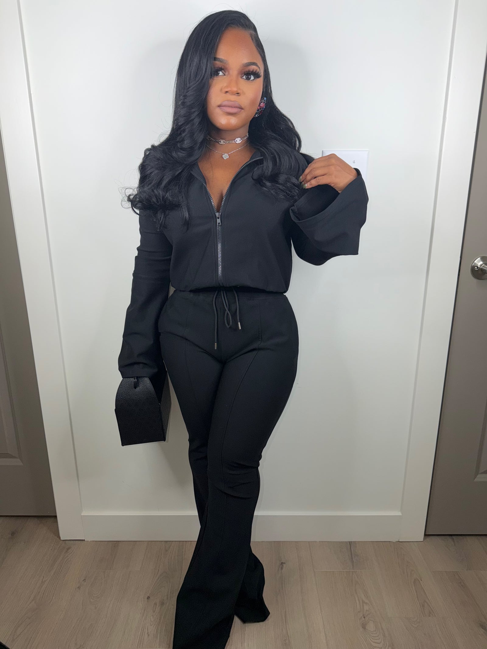 Maybe I deserve luxe set (black) very stretchy