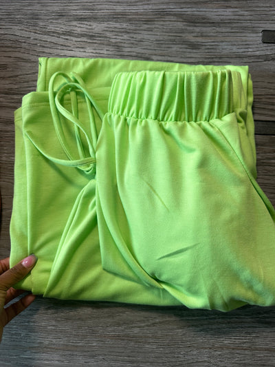 On the run pants set (extremely stretchy) green