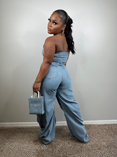 Luxe edition cargo jumpsuit (light)