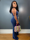 Hottie ribbed luxe set stretchy cobalt