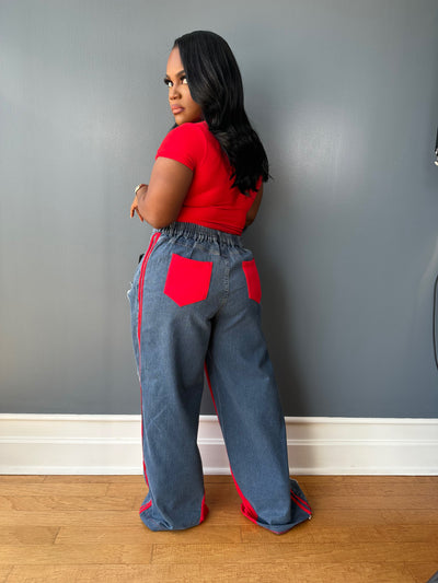 Pick a side luxe pants (red) very stretchy