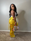 Say So Satin Pants (yellow)