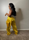 Say So Satin Pants (yellow)