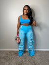 Barbie Luxe girl jeans (very stretchy) blue