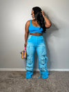 Barbie Luxe girl jeans (very stretchy) blue