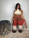 Luxe Krazy For You knit pants (burnt orange)