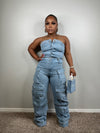 Luxe edition cargo jumpsuit (light)
