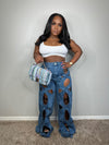 Luxury cut me jeans