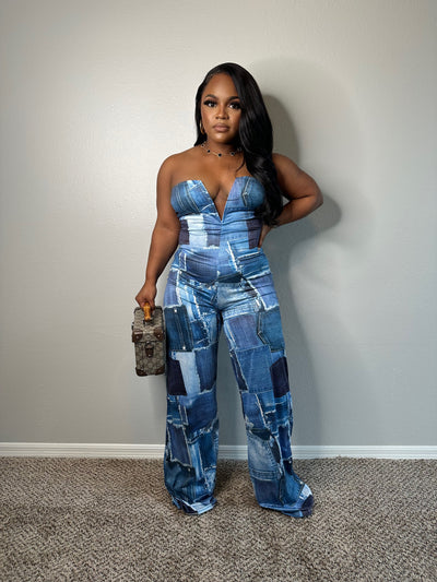 Denim days jumpsuit very stretchy