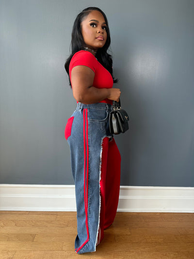 Pick a side luxe pants (red) very stretchy