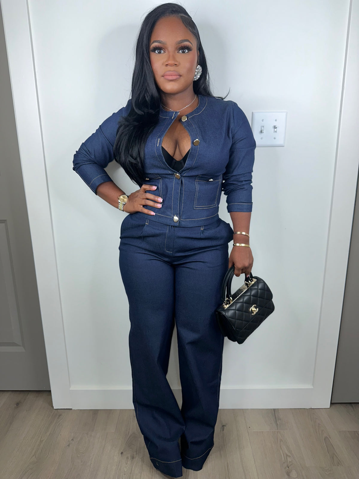 Denim Daze Set Stretchy