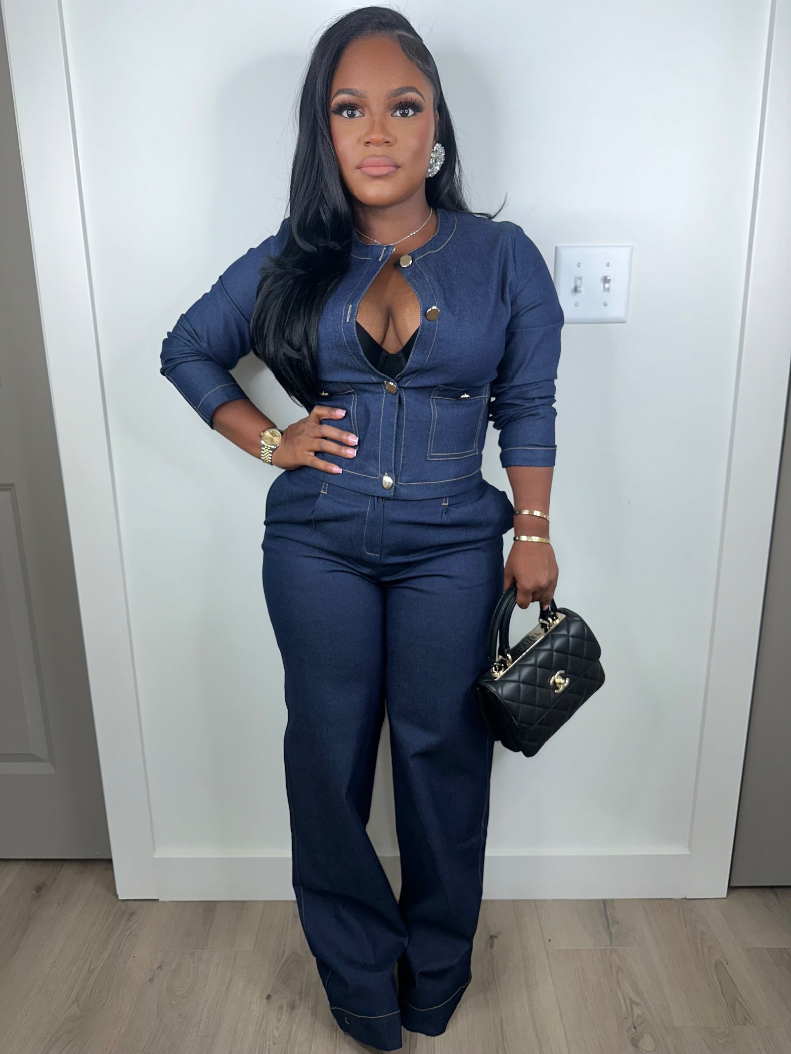 Denim Daze Set Stretchy