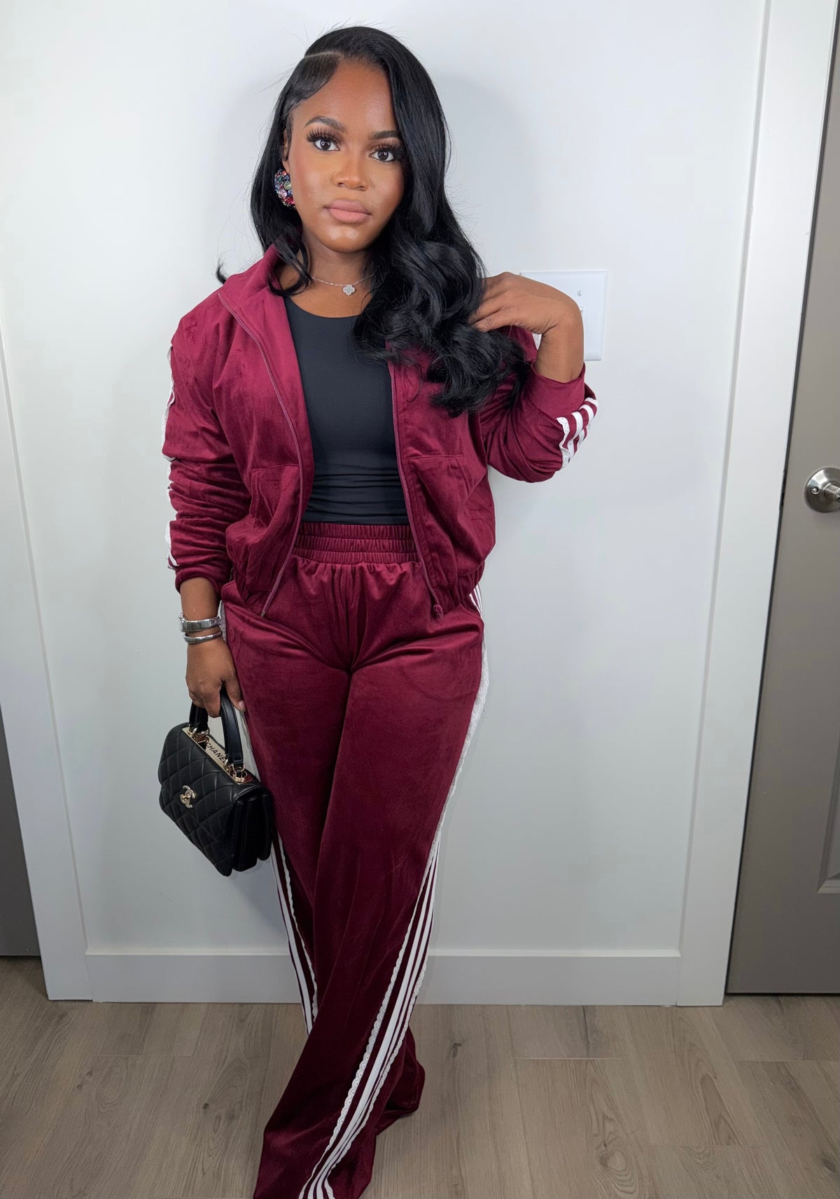 Velours de Wine Couture Set