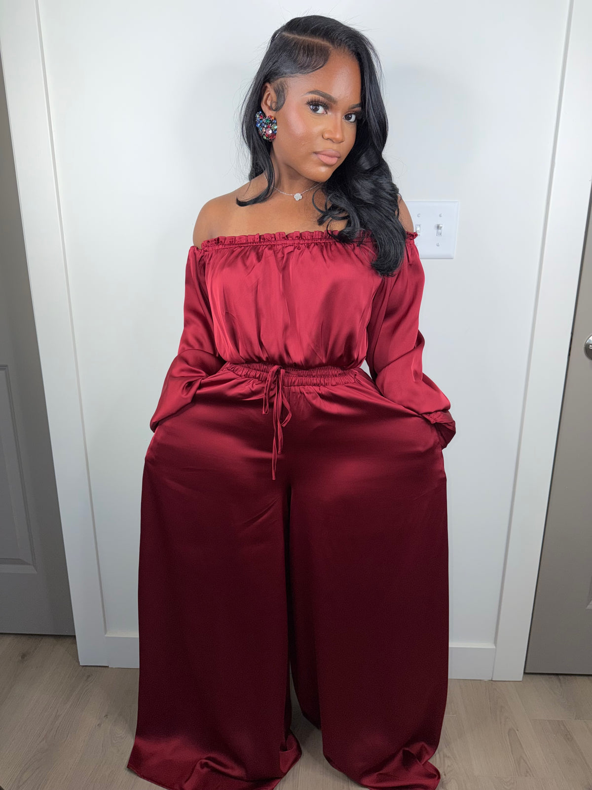 Wine & Silk Balloon Ensemble