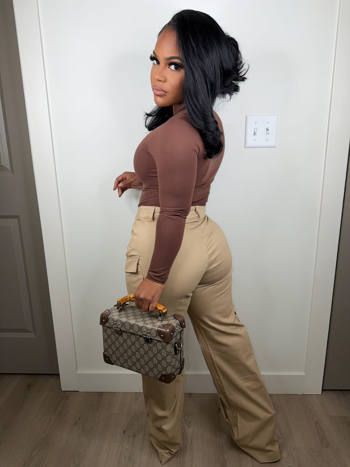 Baby come back to me pants (tan) (very stretchy)