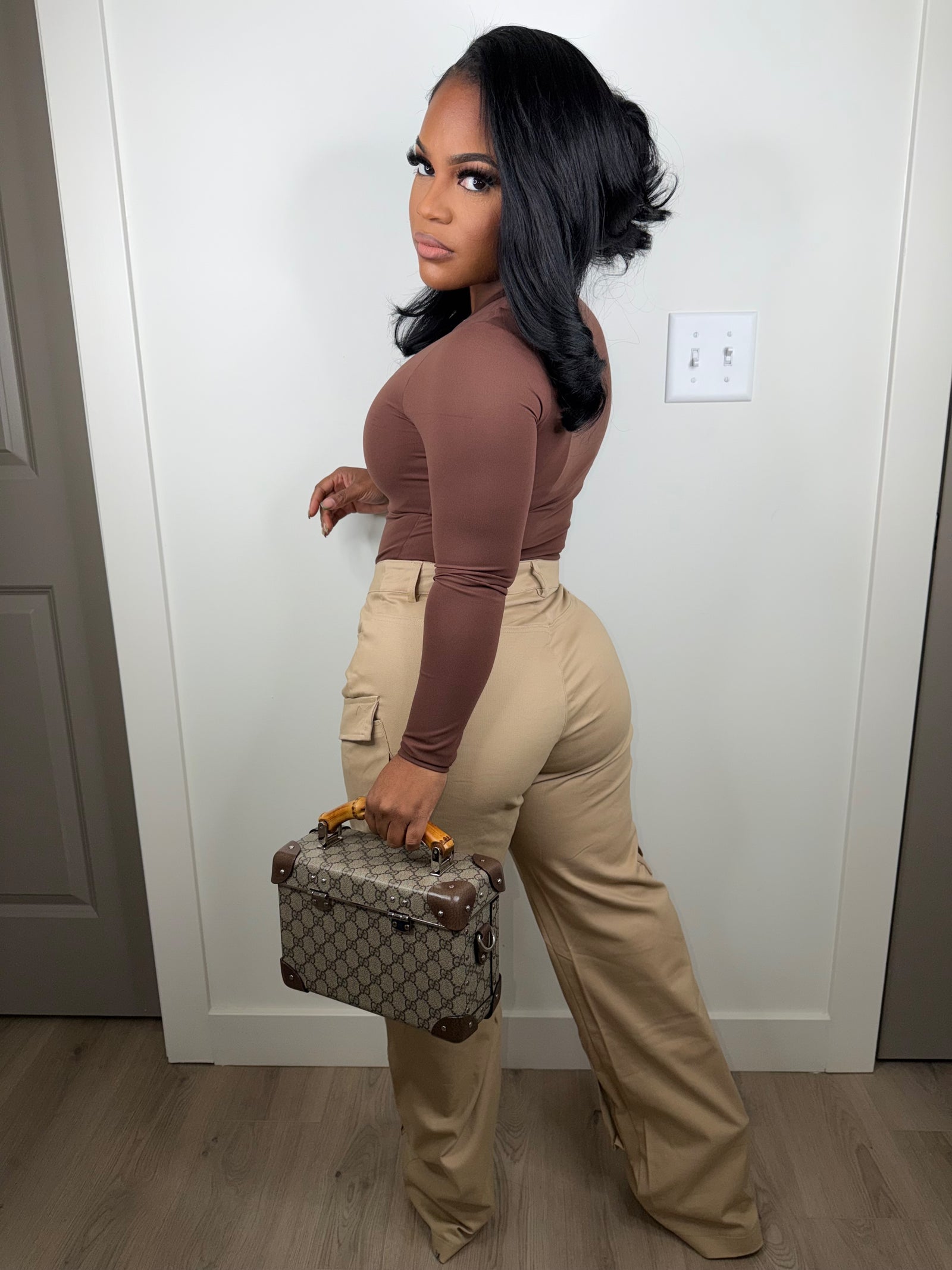 Baby come back to me pants (tan) (very stretchy)