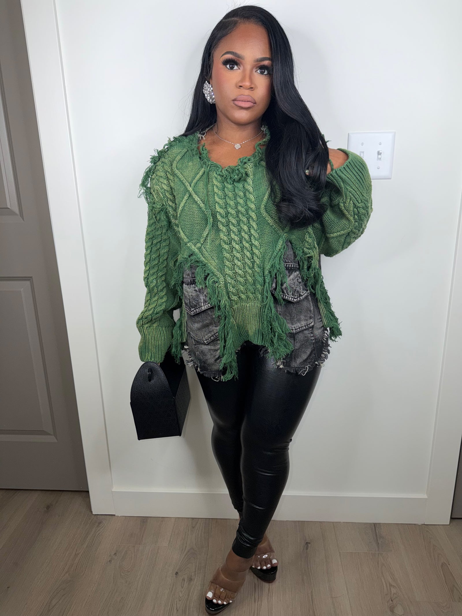 Gianni luxe oversized sweater (stretchy) green FINAL RESTOCK SHIPS 1/23