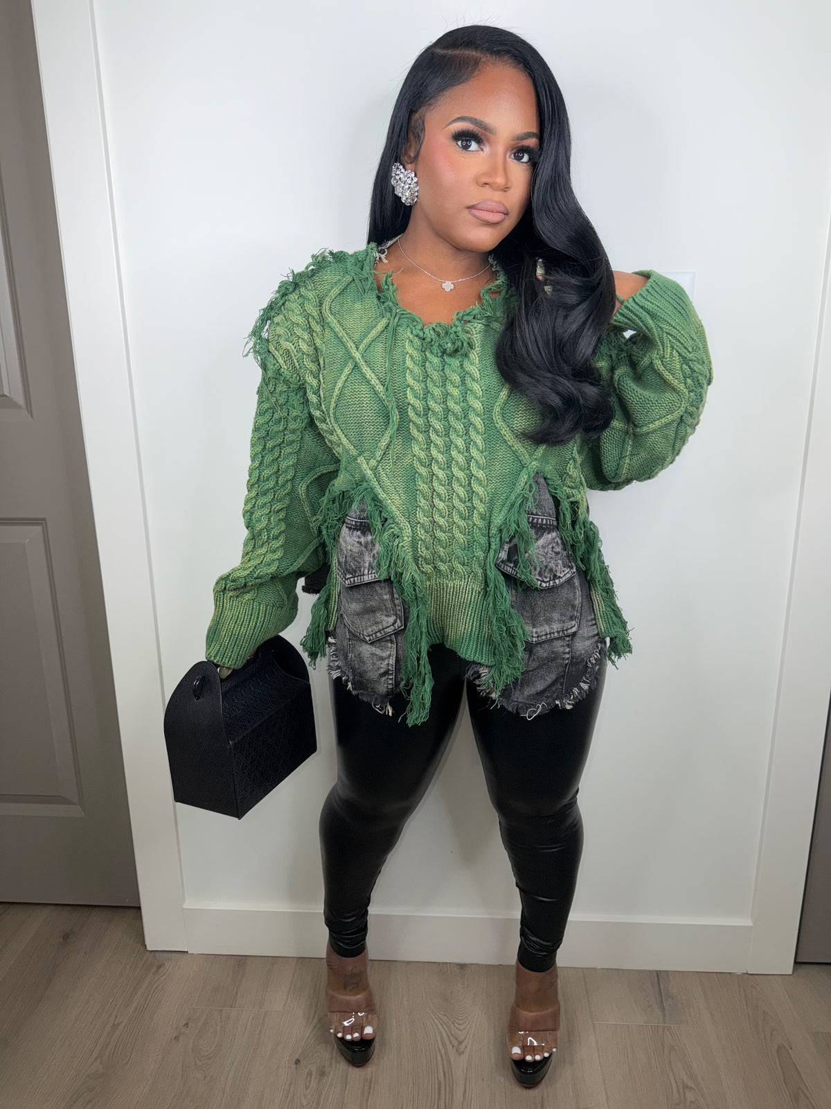 Gianni luxe oversized sweater (stretchy) green FINAL RESTOCK SHIPS 1/23