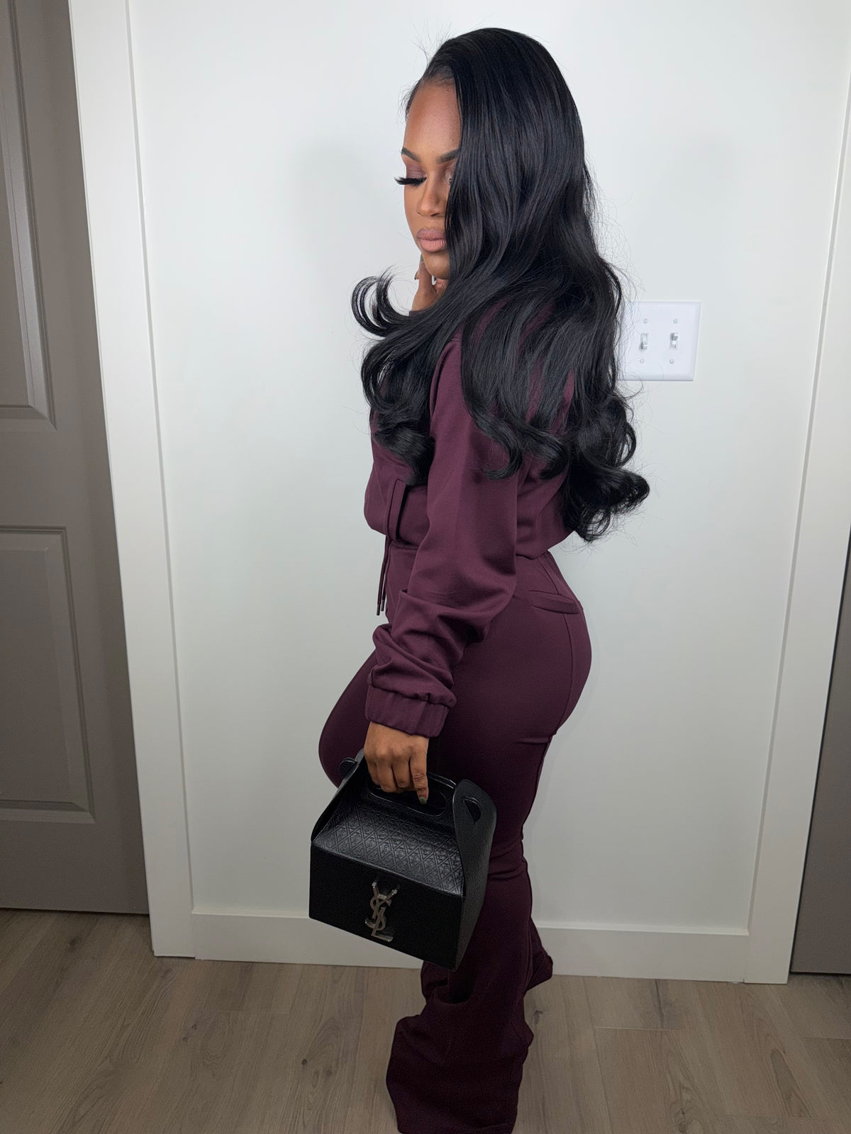 I deserve luxe set (plum) very stretchy