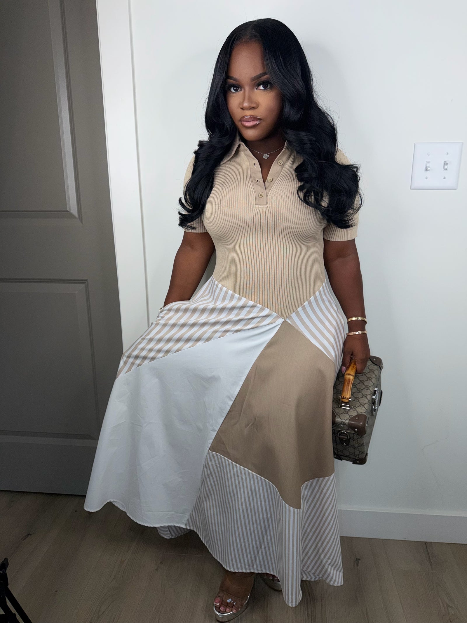 Take it easy luxe dress (nude)