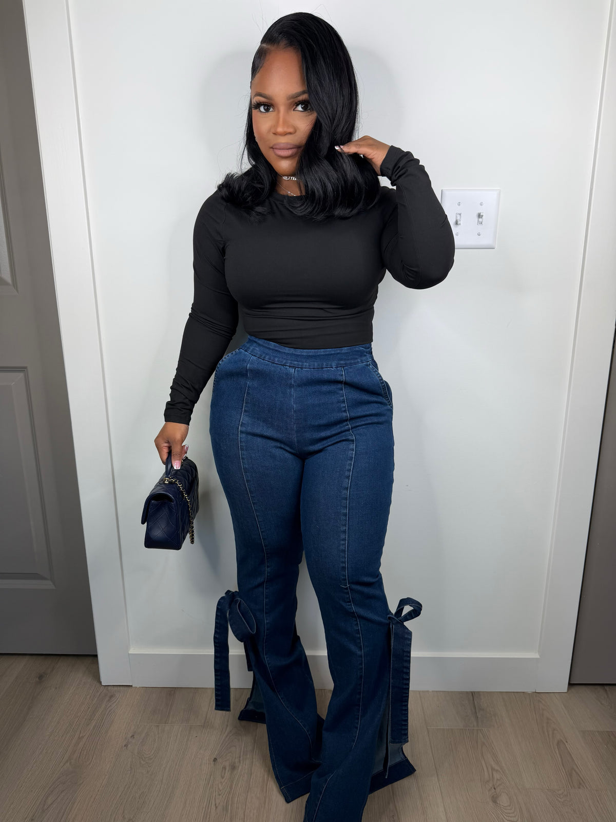 The Bow Edit Jean (stretchy)