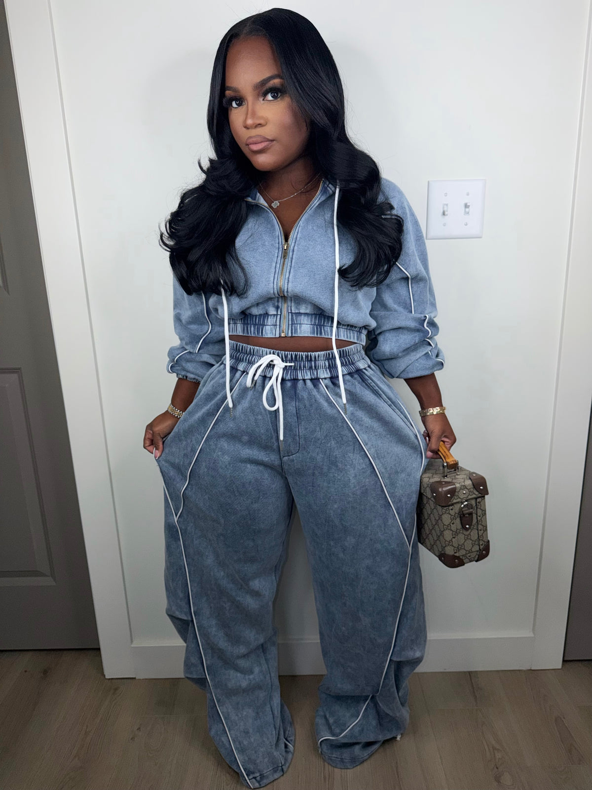 Easy Does It luxe Denim Set