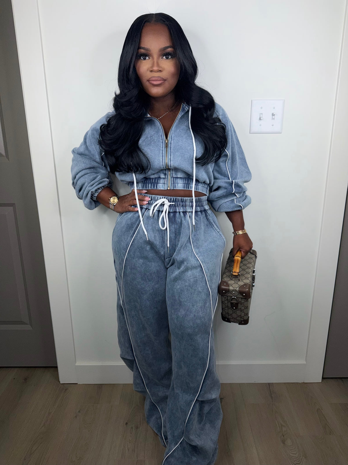 Easy Does It luxe Denim Set