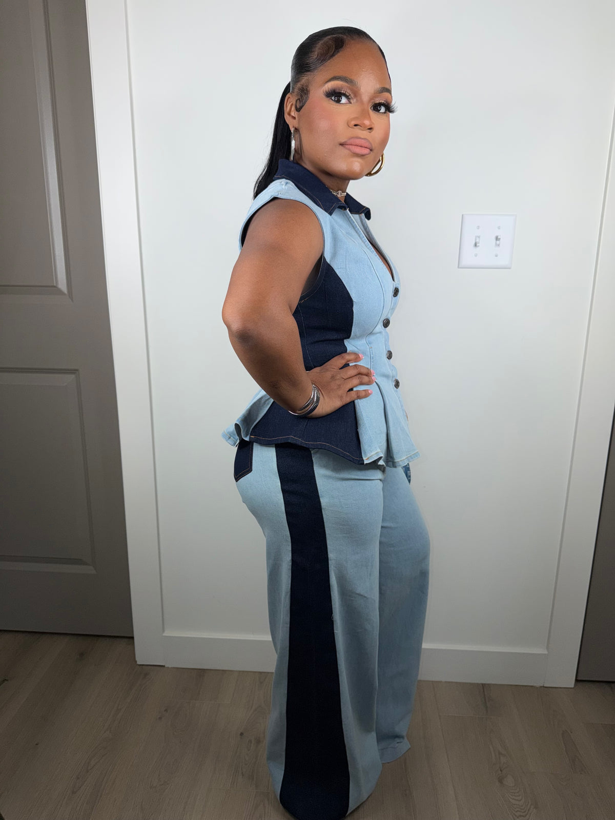 Noir Indigo luxe set (stretchy)