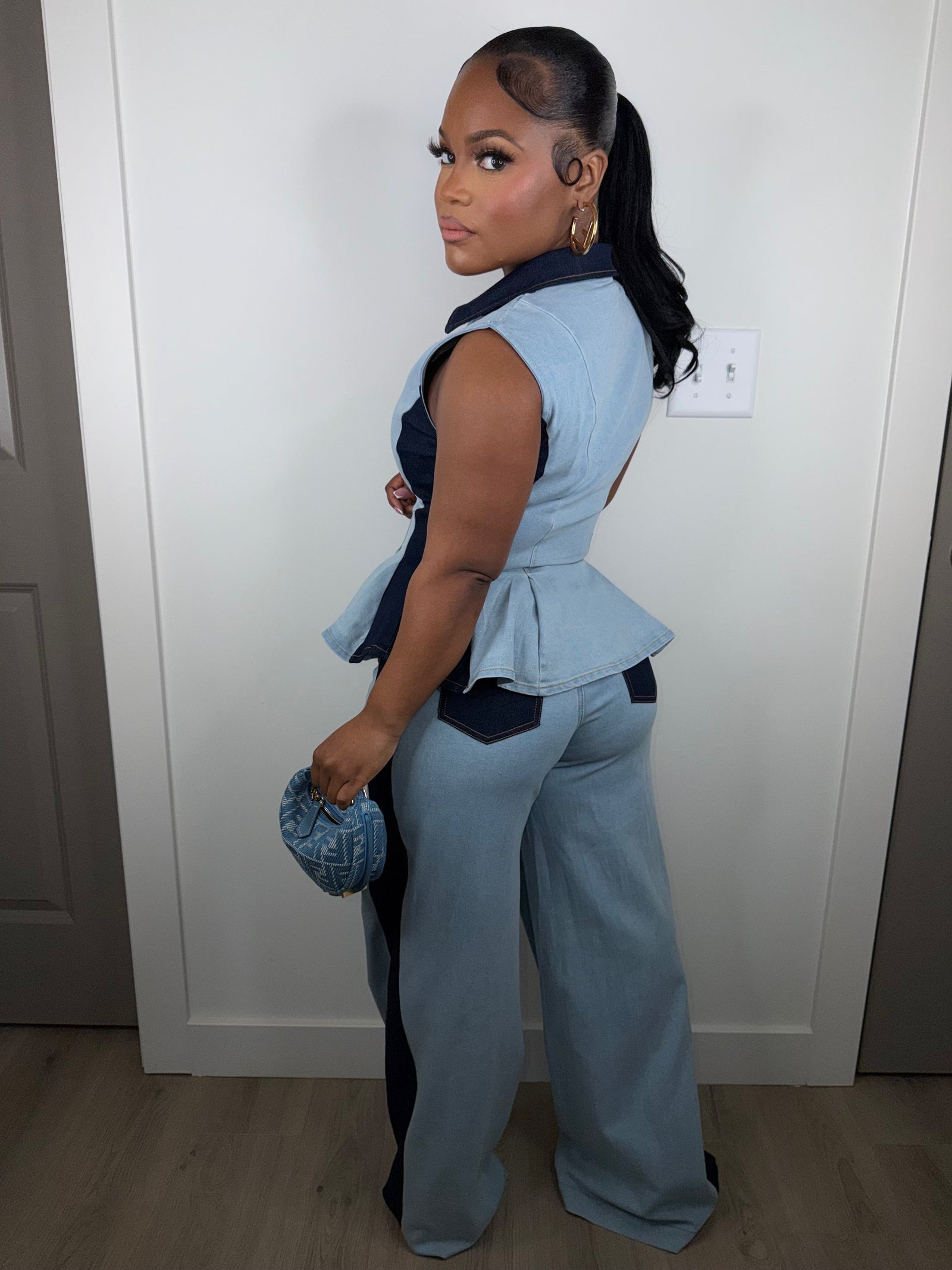 Noir Indigo luxe set (stretchy)