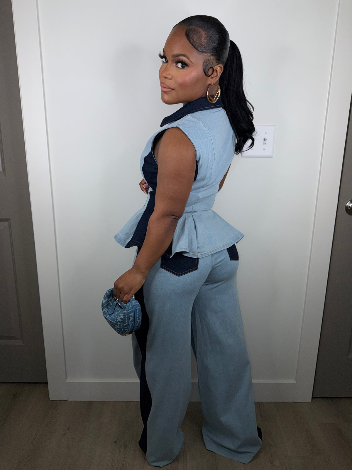 Noir Indigo luxe set (stretchy)