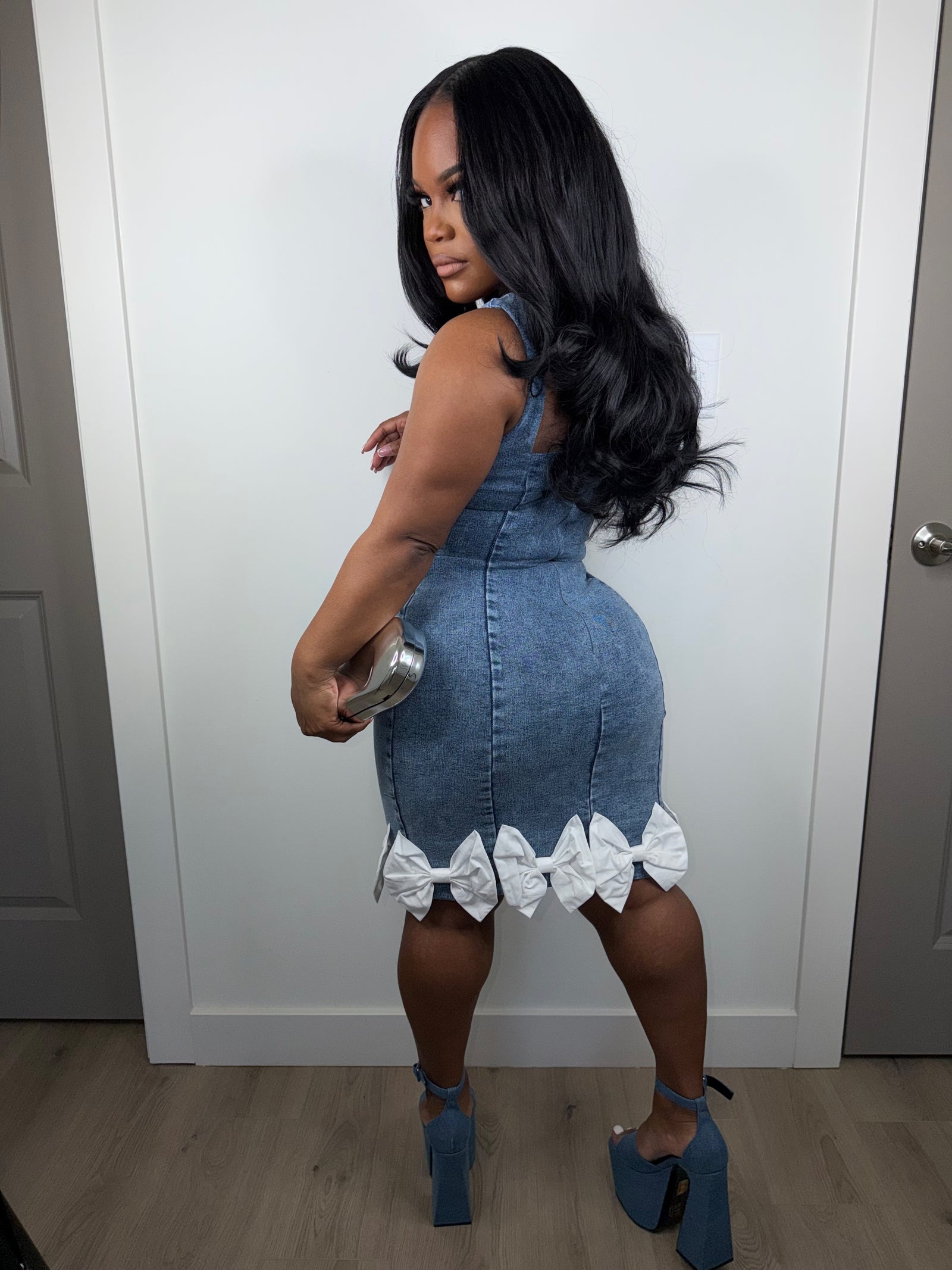 Paint the sky red luxe dress (stretch)