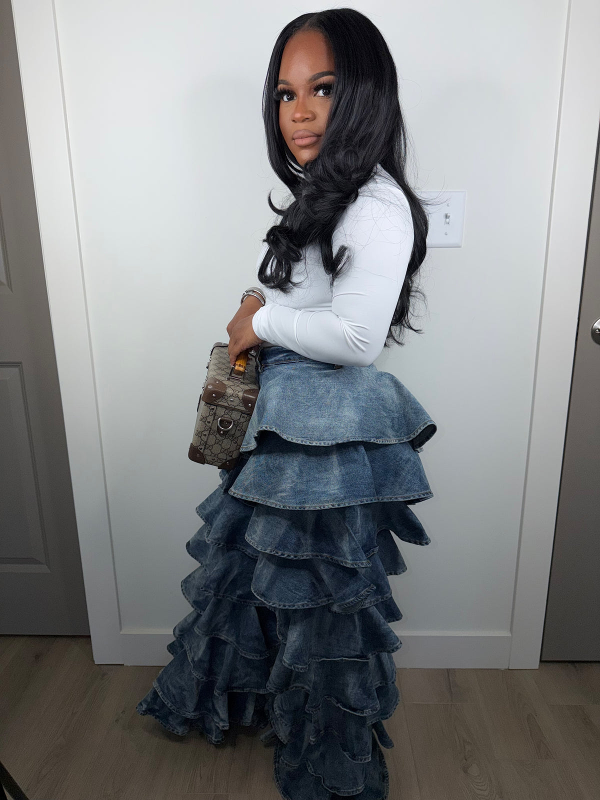 Your World Ruffle Luxe jeans (stretchy)