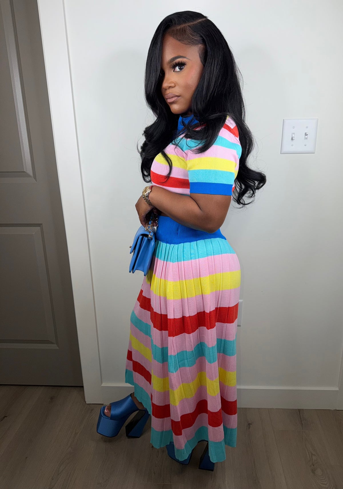 Baecation luxe skirt set stretchy