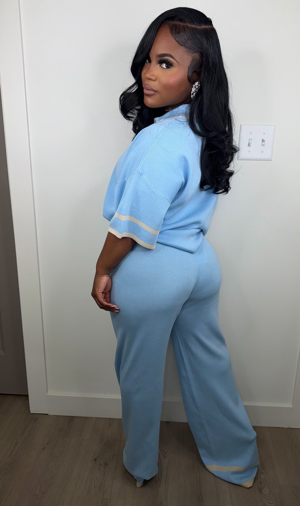 Baby baby baby set (very very stretchy) blue