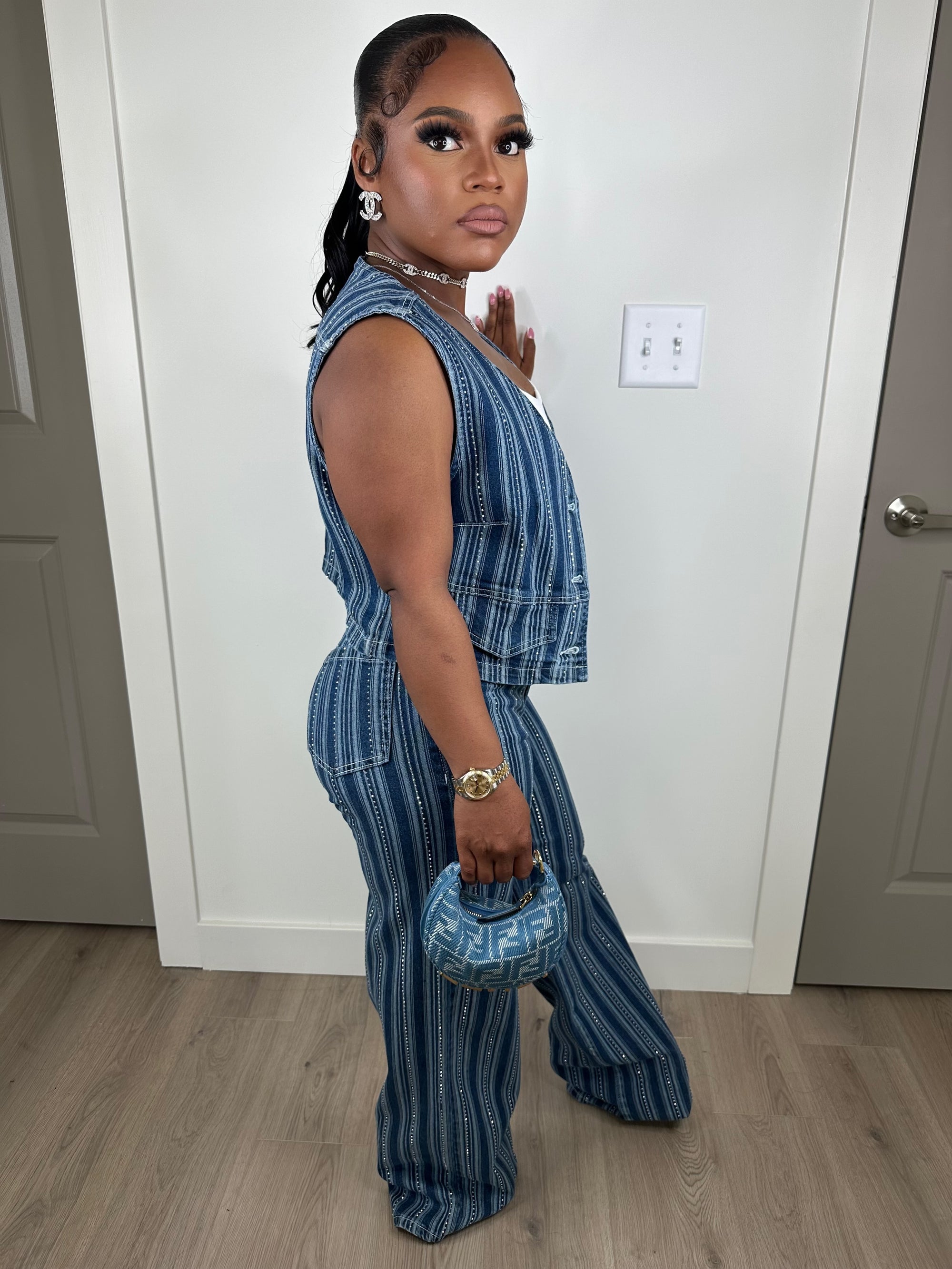 Diamonds Dancing luxe stretchy pants set 50% final sale